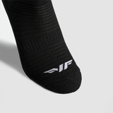 close up view for socks black with logo 