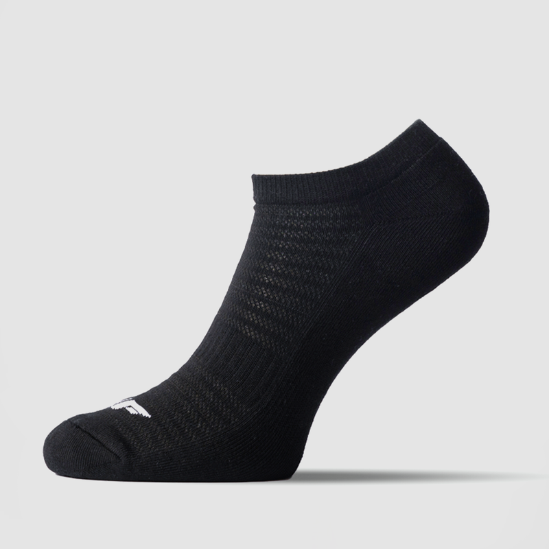 one socks black with logo white 