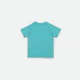 a back view for t-shirt blue 