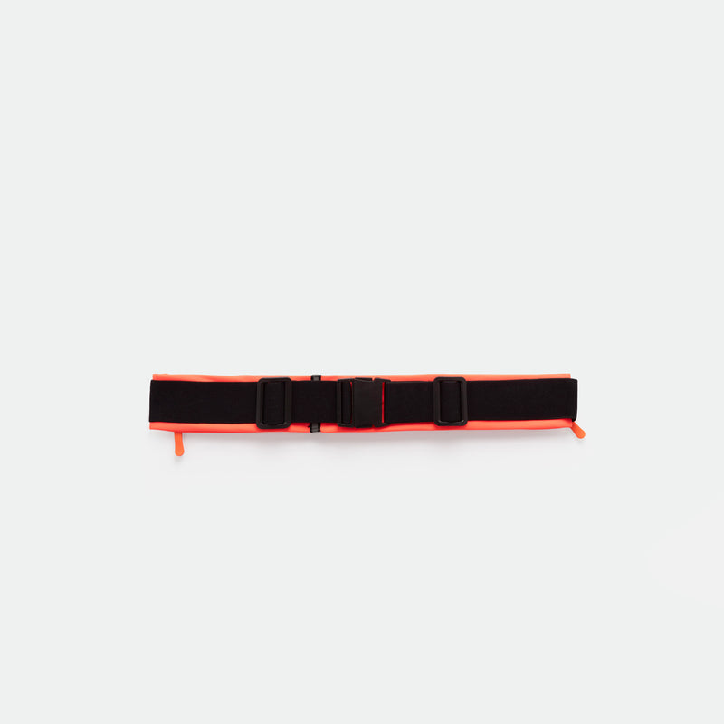 A SUNSET-ORANGE utility belt with an adjustable buckle and two side straps, displayed on a plain white background.