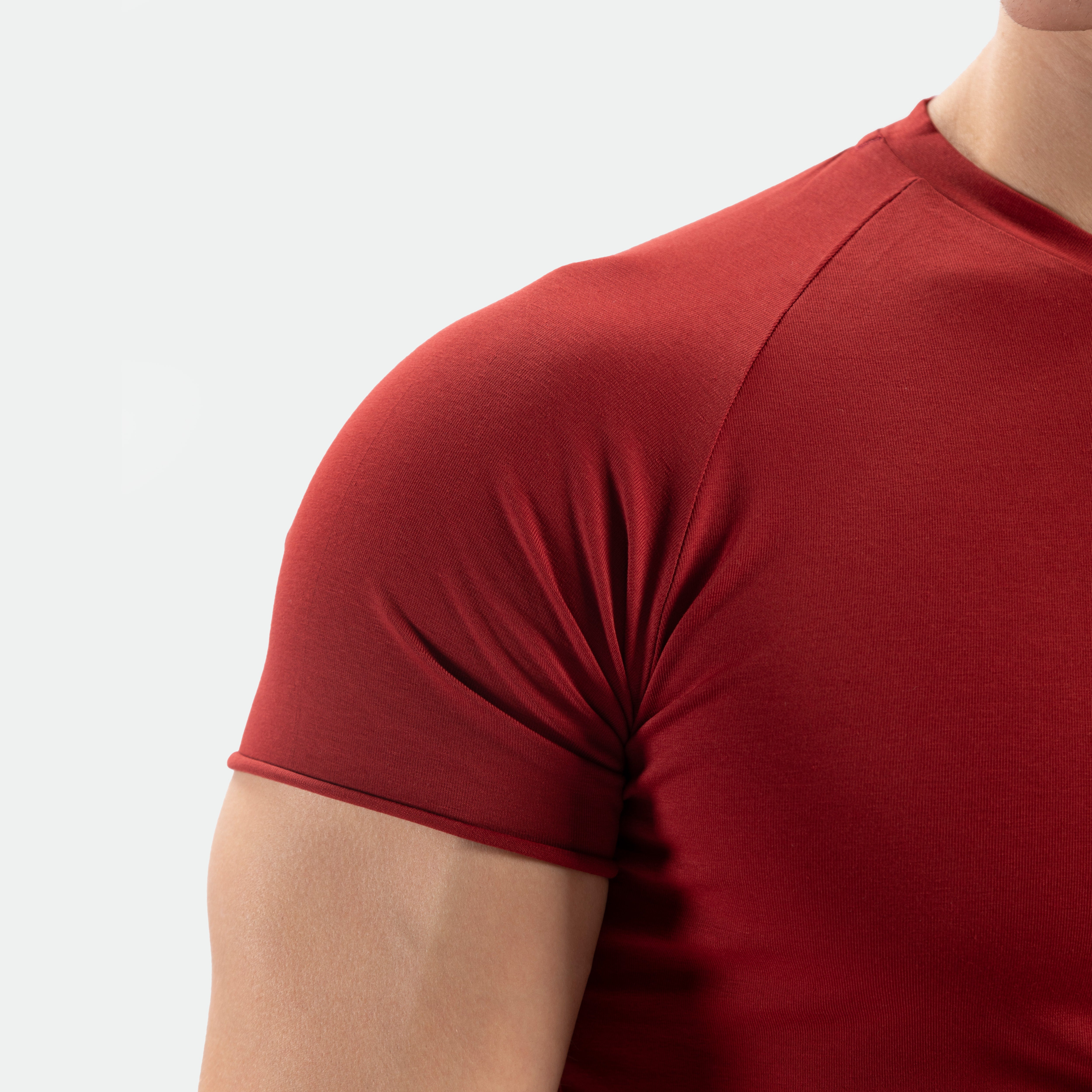 close up view for t-shirt tomato dark red 