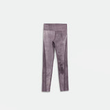 a legging with logo wave plum purple 