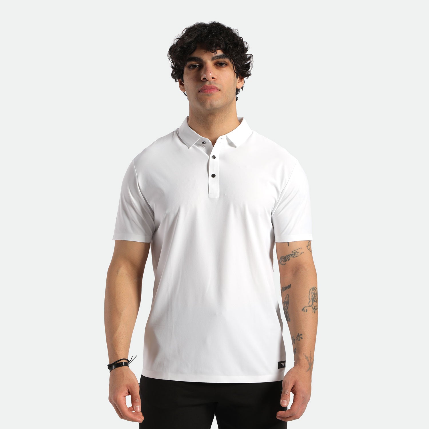 MEN-GO BEYOND-POLO-T-SHIRT (OFF WHITE)
