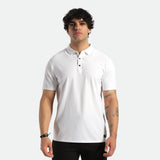 MEN-GO BEYOND-POLO-T-SHIRT (OFF WHITE)