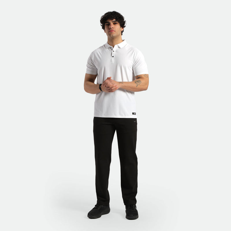 MEN-GO BEYOND-POLO-T-SHIRT (OFF WHITE)