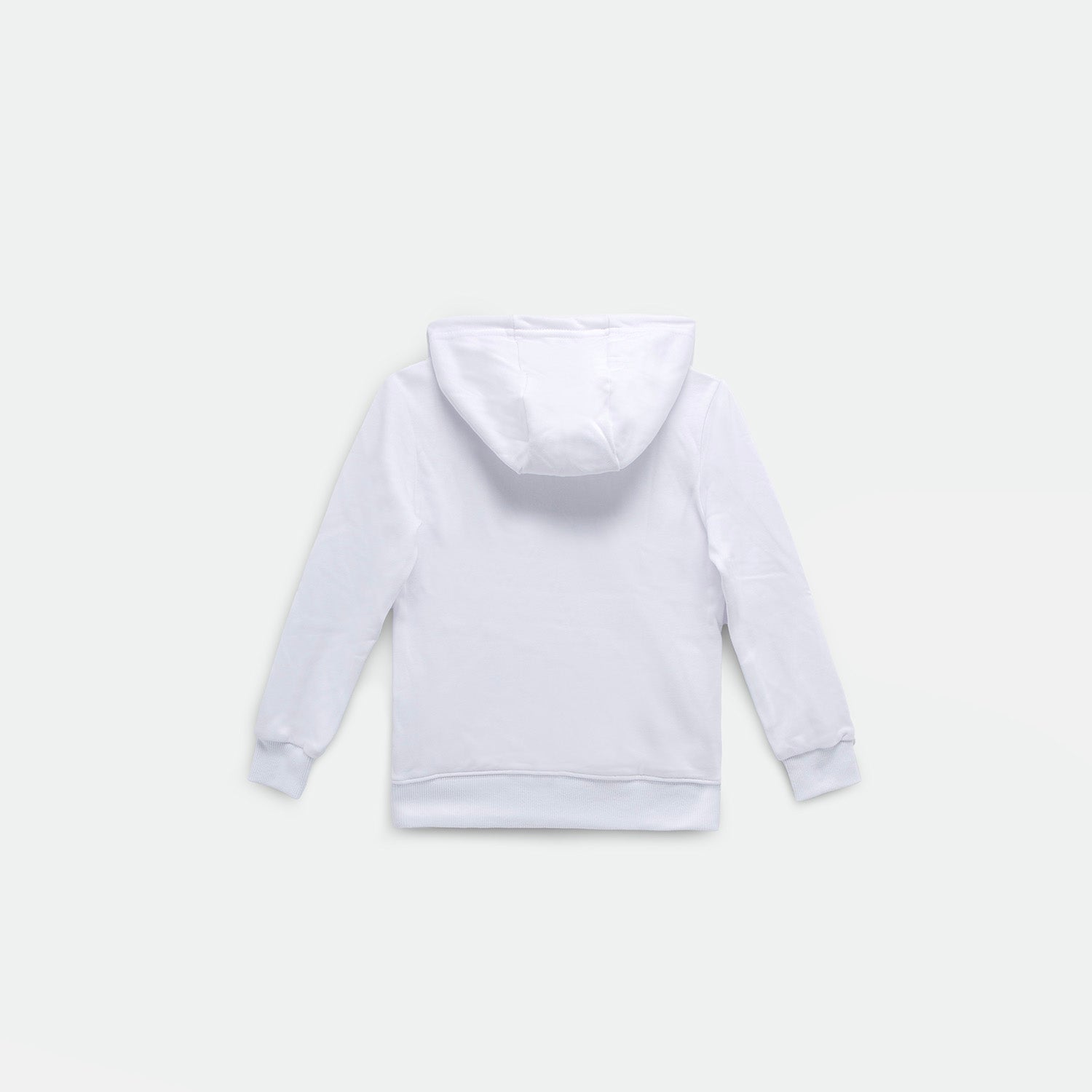a back view for hoodie white 