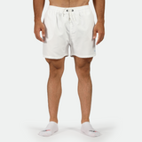 a fit man wearing short white with socks 