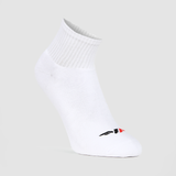 socks white with logo white and red 