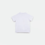 a back view  for t-shirt white 
