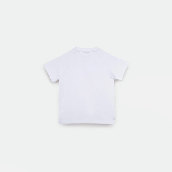 a back view  for t-shirt white 