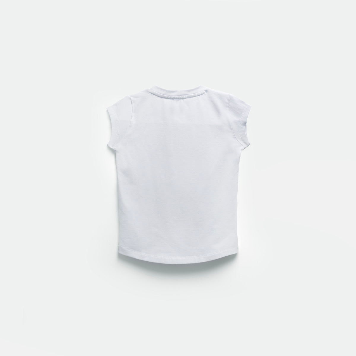 a back view for t-shirt white 