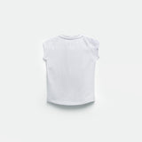 a back view for t-shirt white 