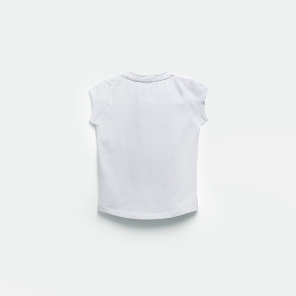 a back view for t-shirt white 