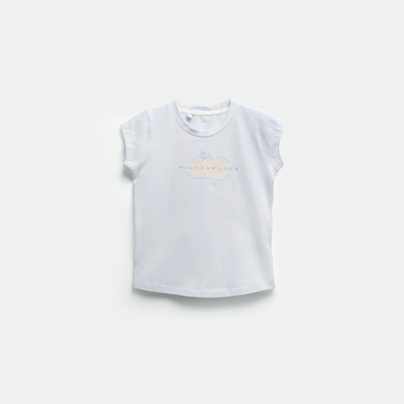 a t-shirt white with logo 