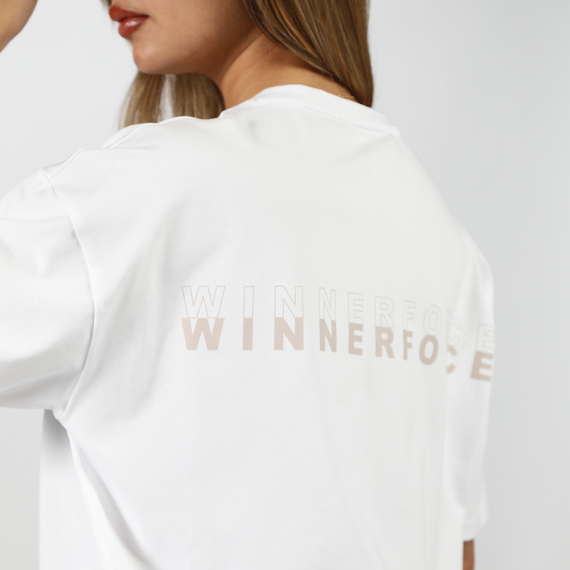 women go beyond oversize t-shirt (WHITE)|winnerforce
