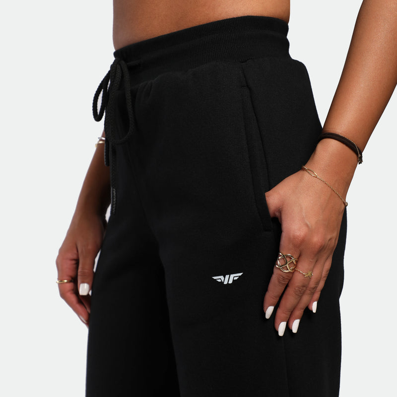 WOMEN-ESSENTIAL-COZY UP-PANTS (BLACK)