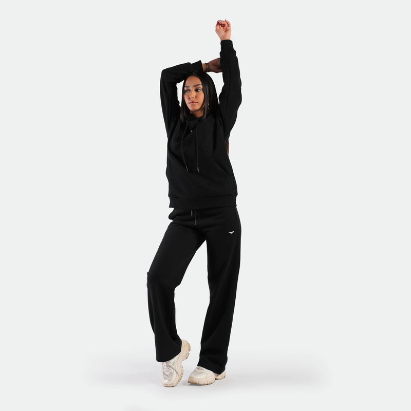 WOMEN-ESSENTIAL-COZY UP-PANTS (BLACK)