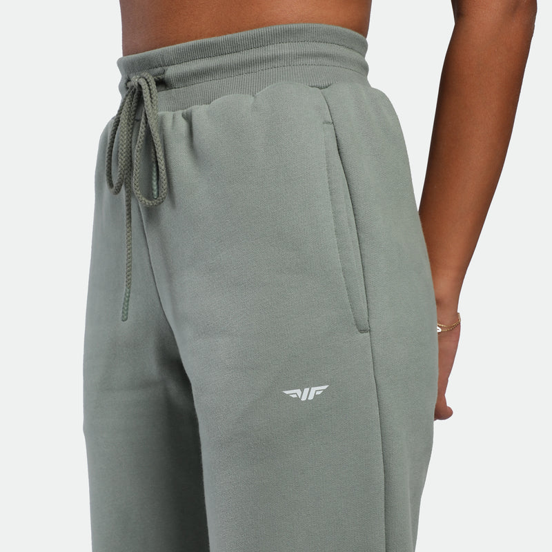 WOMEN-ESSENTIAL-COZY UP-PANTS (CHINOIS-GREEN)