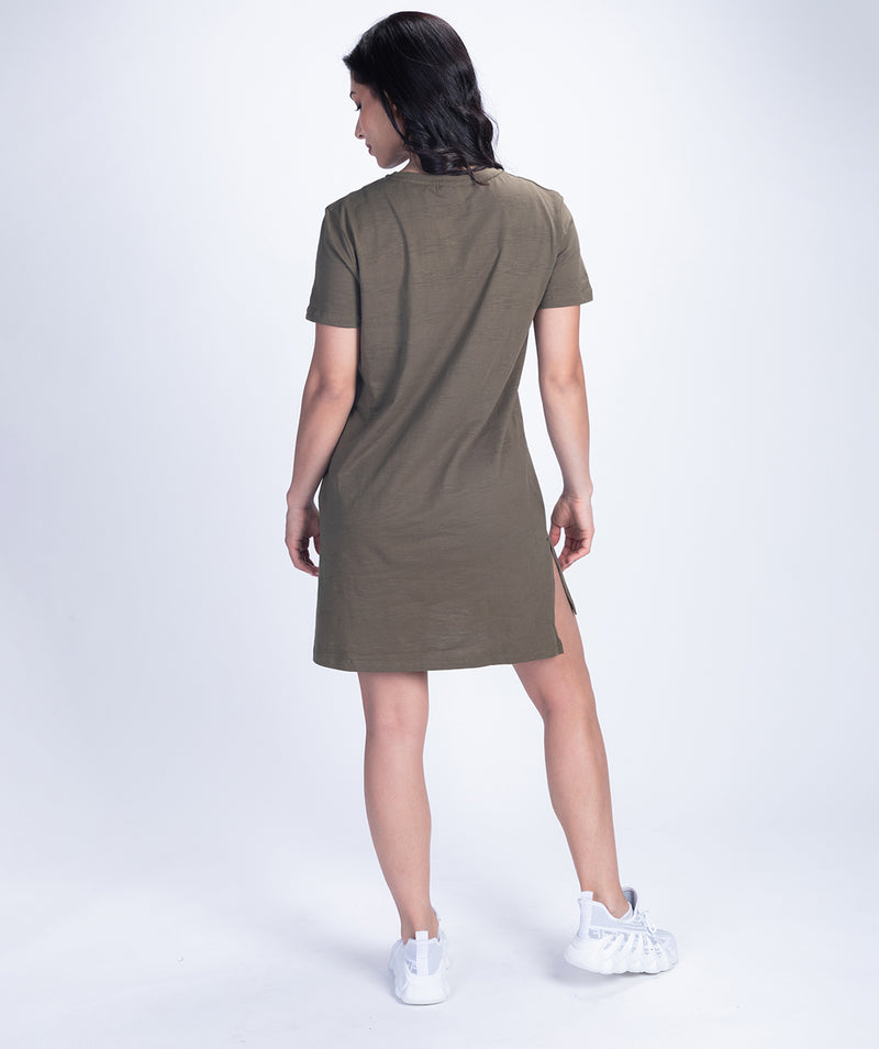 WOMEN NIGHTY-T-SHIRT (MIDNIGHT-OLIVE-GREEN)