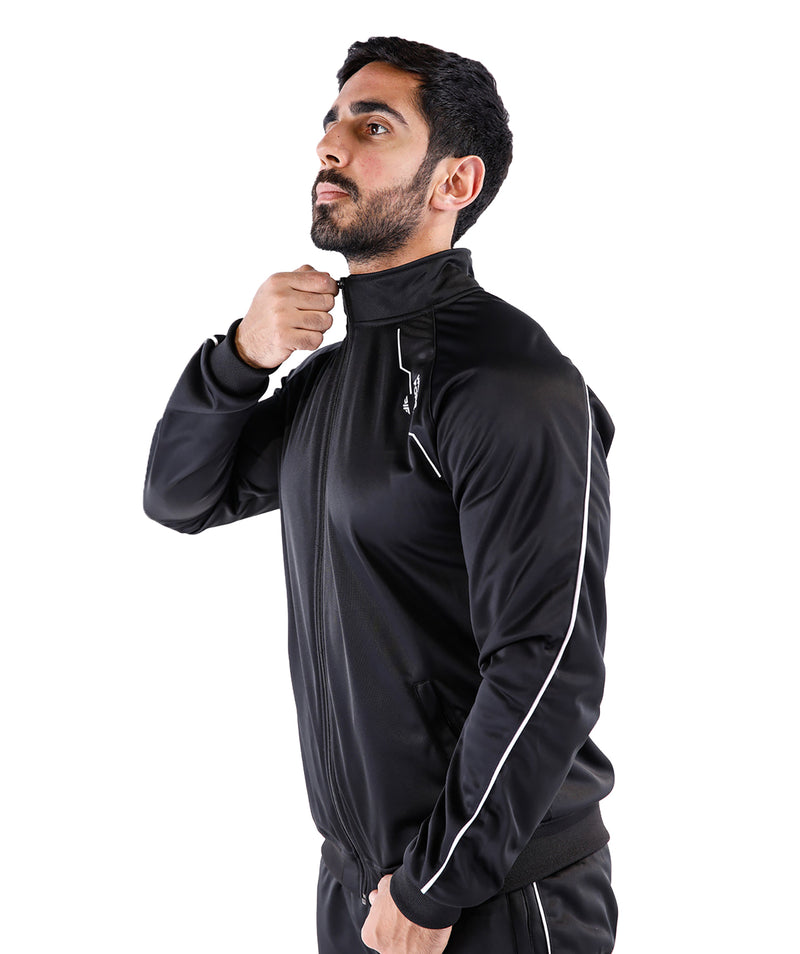 MEN ZEUS FULL ZIP JACKET(BLACK)
