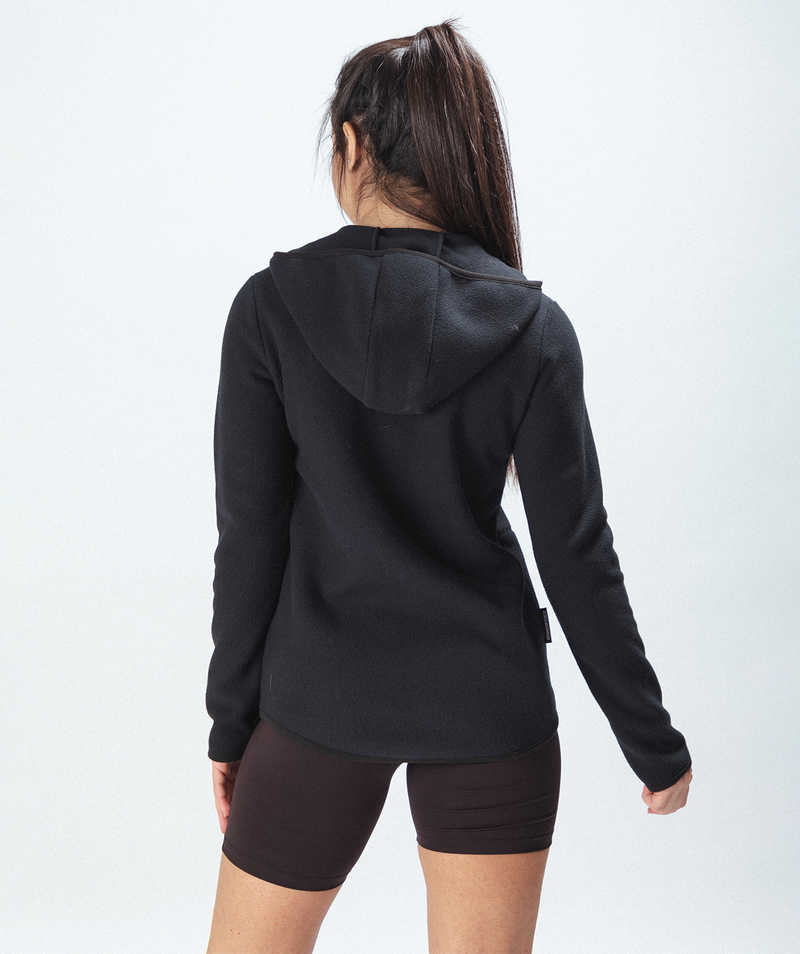 WOMEN THRILL ZIP HOODIE(BLACK)