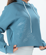 A kelly cropped hoodie that can be custom printed as seen virtually in palm angels and roblox.