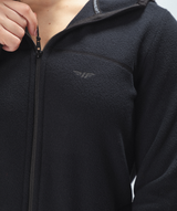WOMEN THRILL ZIP HOODIE(BLACK)